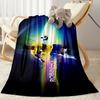 Player Celebrates Goal Stadium. Blanket Comfortable Suitable for Bed Office Chair Seaside Four Seasons Universal Warmthful Decor