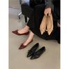 New Pointed Low-heeled Women's Shoes Princess Bow Single Shoes Autumn 2025 New