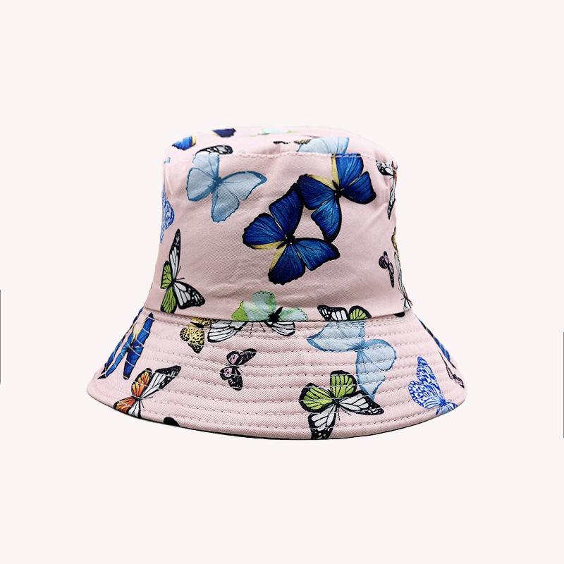New double-sided bucket hat European and American personalized digital printing cartoon sunshade basin hat spot