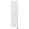 Locker Cabinet - vidaXL - 3 Compartments - 38 X 45 X 180 Cm - Color: Grey