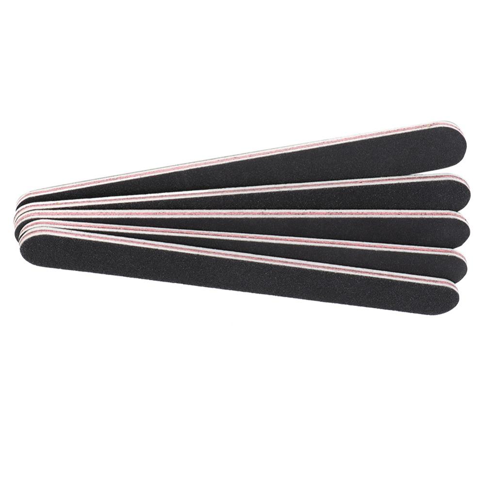 5Pcs EVA, sanding paper Black Sand Nail Buffing Strip False Nail Edge Trimming and Smoothing