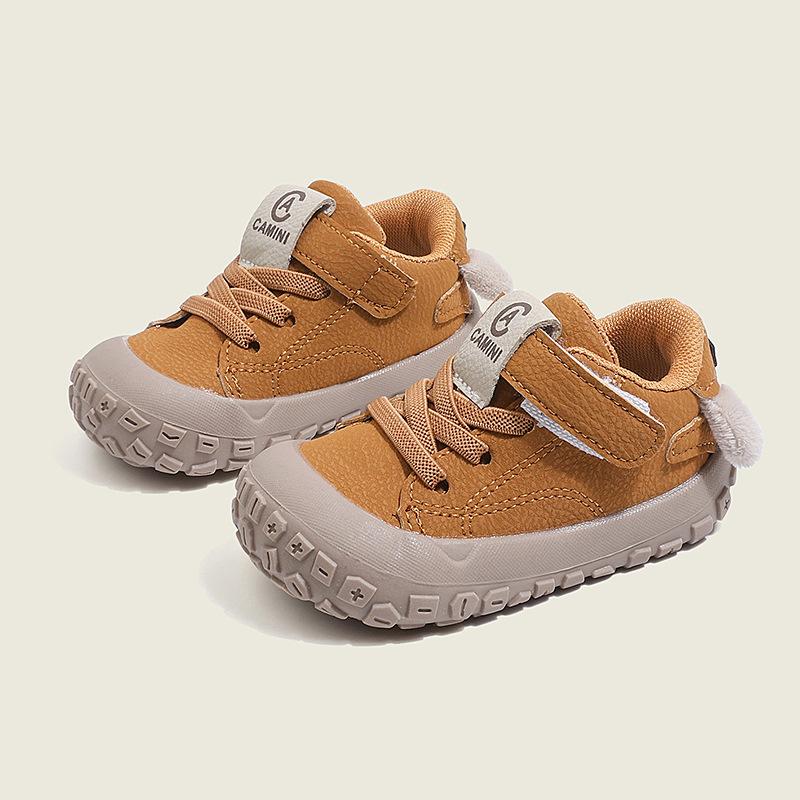 Baby walking shoes, spring and autumn collection, soft-soled, cartoon design, functional heel, suitable for boys and girls, versatile and casual