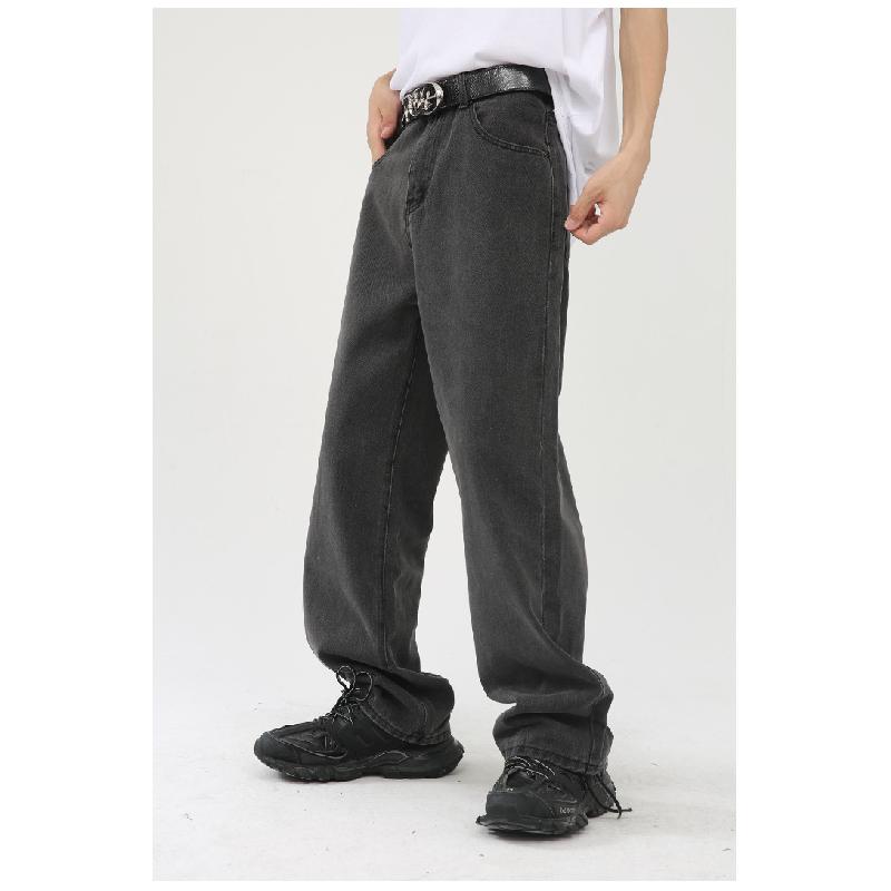 New loose-fitting Korean-style versatile slimming ins straight wide-leg pants for men, trendy casual trousers