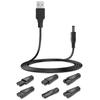 USB Адаптер Зарядный Шнур Конвертер для Машинок для Стрижки Волос Бритв и Косметических Гаджетов Практичный Кабель Питания для Триммеров для Бороды