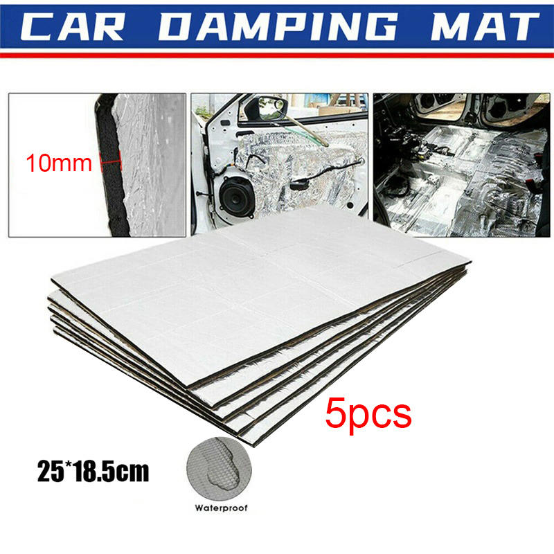 Car Hood Insulation Cotton 5/10mm Insulation Pad Self-Adhesive Car Insulation Sound Insulation Shock Resistance