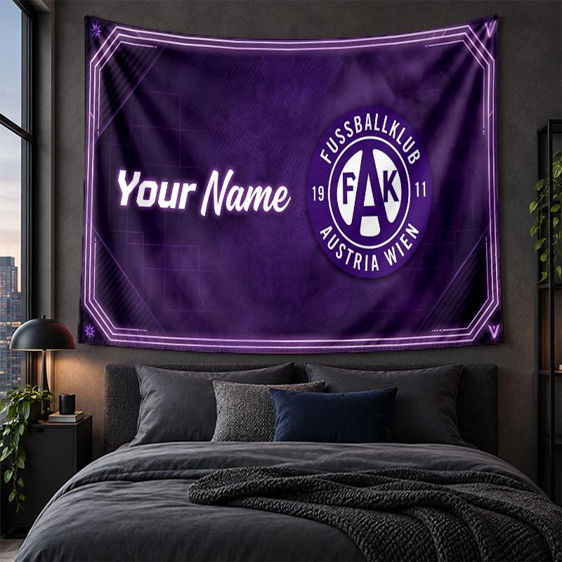 Personalized Tapestry Wall Hanging Austria Wien FC Pattern Art Background Cloth