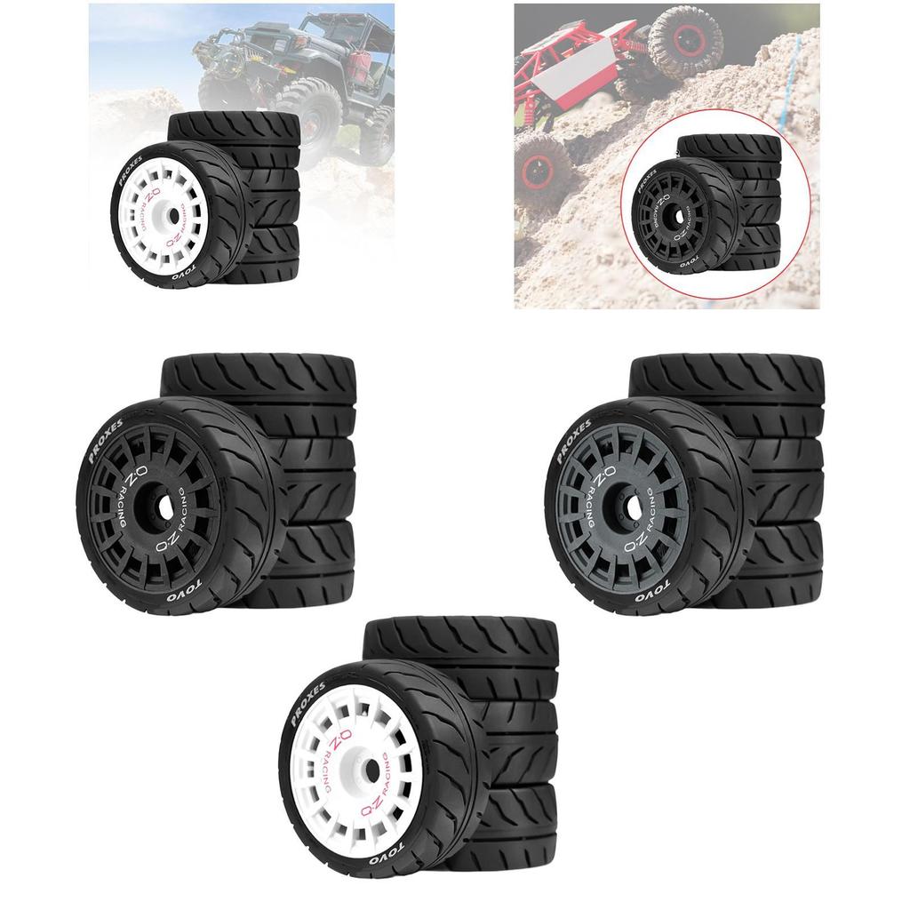 4 Pieces RC Car Tires Simulation Wheel Tire Model DIY Spare Parts Remote Toy Easy