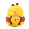 Charming Fluffy Plush Bee Doll Colorful Stuffed Animal Toy With Pp Cotton Filling
