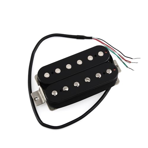 FLEOR Alnico 5 Звукосниматели для гитары Черный комплект хамбакеров для грифа и бриджа