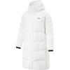 Li Ning Fitness Series Letter Zipper Hooded Versatile Long Down Jacket Men Outerwear Standard-White AYMU567-3