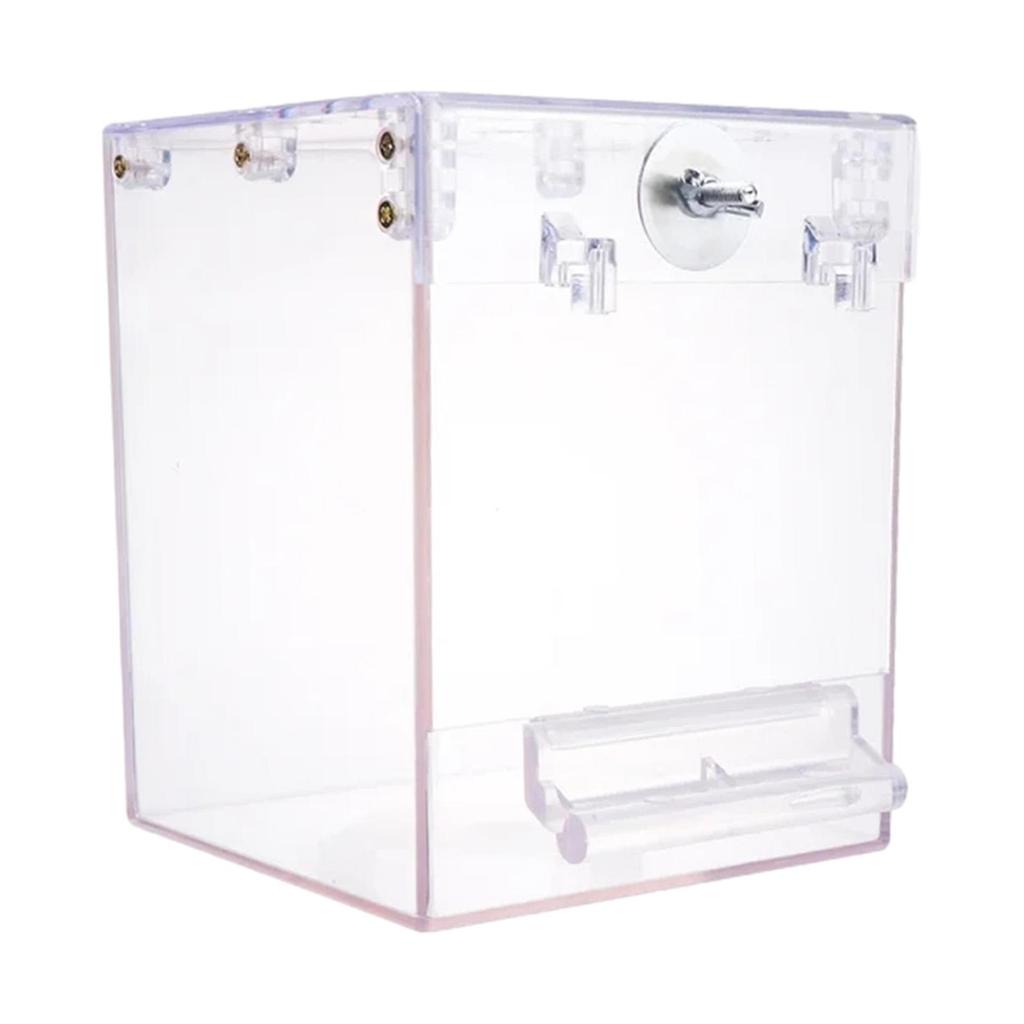 Птица Купальня для птиц Прозрачная купалка для попугаев Клетка Аксессуары Купальная душевая кабина для волнистого попугайчика Канарейки Маленьких птиц Неразлучника Купание