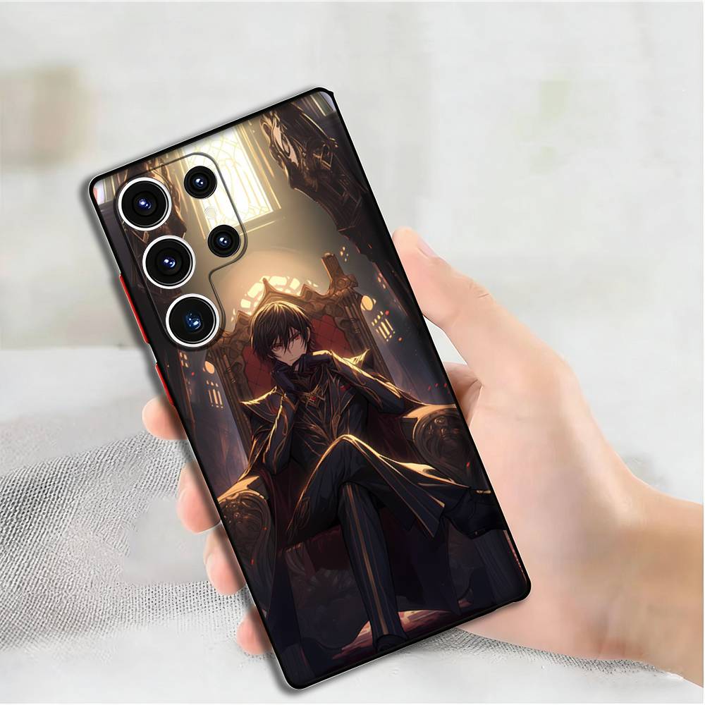 Чехол для телефона с аниме L-Лелуш для Samsung S24, 25, 23, 22, 21, 20 Plus Ultra 5G Lite Ударопрочный чехол