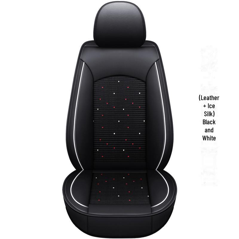 Летняя подушка из ледяного шелка для сиденья автомобиля для владельца и пассажира небольшого автомобиля, кожаный чехол на сиденье для грузовика, универсальный