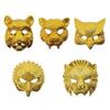 Golden animal masks, Halloween and carnival party costumes and props