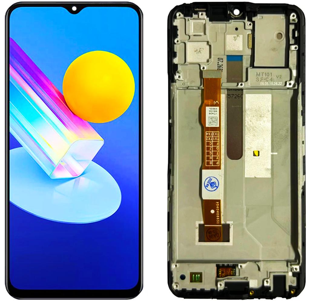 Original VIVO Y72 5G LCD Display + Touch Screen (Refurbished) Frame Black