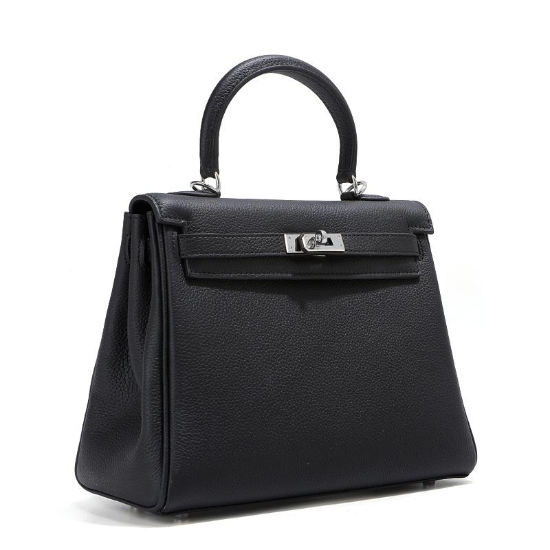 Womens Handbag Cowhide Top Layer Leather Fashion Bag Real Leather Handbag High-end Sense Versatile Womens Bag Single Leather Decoration Bag