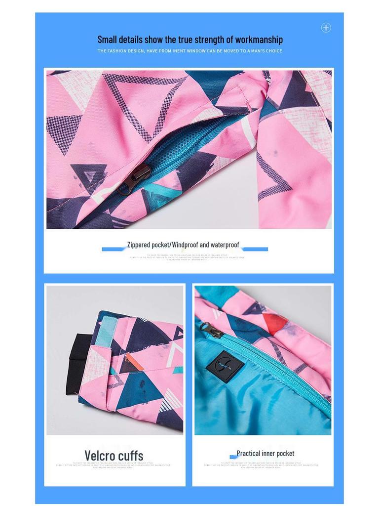 Women's North & South Ski Suit: Windproof, Waterproof, Warm, Mountaineering & Skiing Suit for Outdoor Sports.