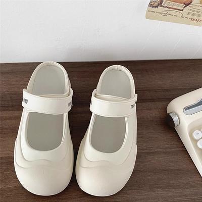 Мэри Джейн на толстой подошве, с двумя способами носки, с закрытым мыском, полушлепанцы, женские спортивные сандалии