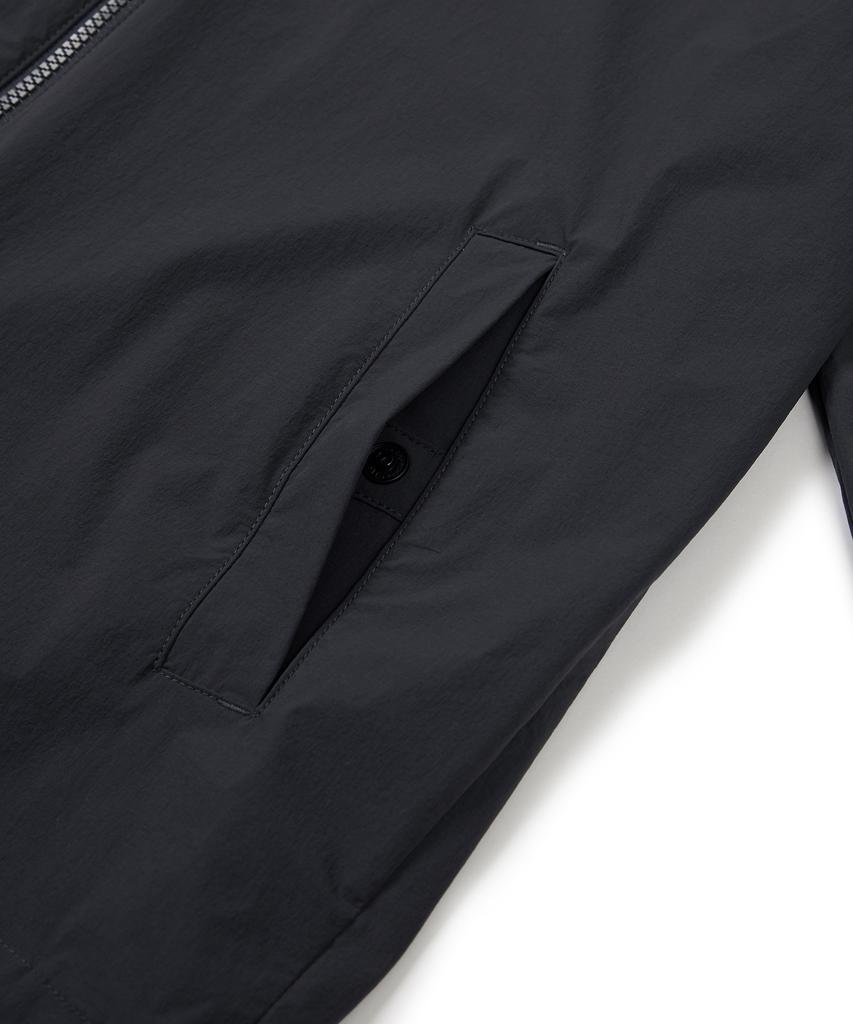 Snowpeak Apparel Тонкая технологичная ветровка с воротником-стойкой, из тканого материала, цвет Угольно-синий (S24Mmswb34)