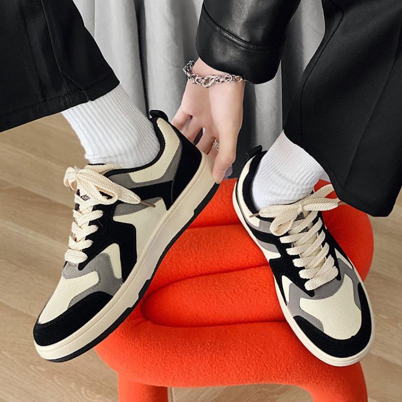 Fashion Trendy Youth Men Board Shoes Fashion Comfortable Wear-resistant Sneakers Jogging Male Flats Shoe Street Style Casual Shoe Hombre