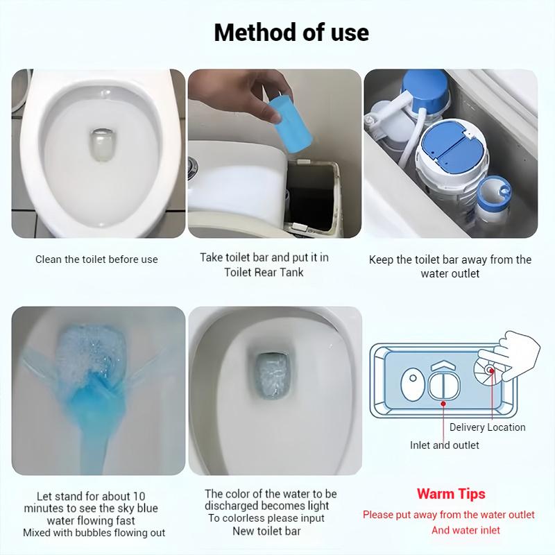 Effective Concentrated Descaling Toilet Cleaning Stick Toilet Cleaner Automatic Bathroom Descaling Sticks Household Supplies