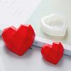 3D Diamond Soap Moulds Love Heart Shape Силиконовая форма для свечей Украшение торта Шоколадное печенье Маффин Инструмент для выпечки Форма для десерта