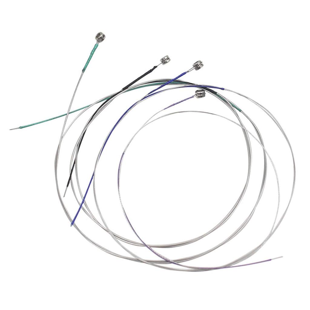 Violin Strings 3 Full Set Stainless Steel Core Nickel Plated Ball End Nickel Chrome with 1 Piece Cleaning Cloth for Musical Instruments E-A-D-G