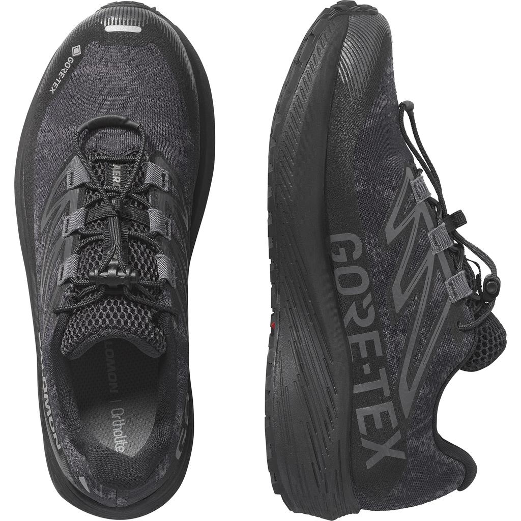Trail Running Shoes AERO FLOW GRVL L49256500 cm [Salomon] GORE-TEX Men's Asphalt/Black/Cloudburst 26.5