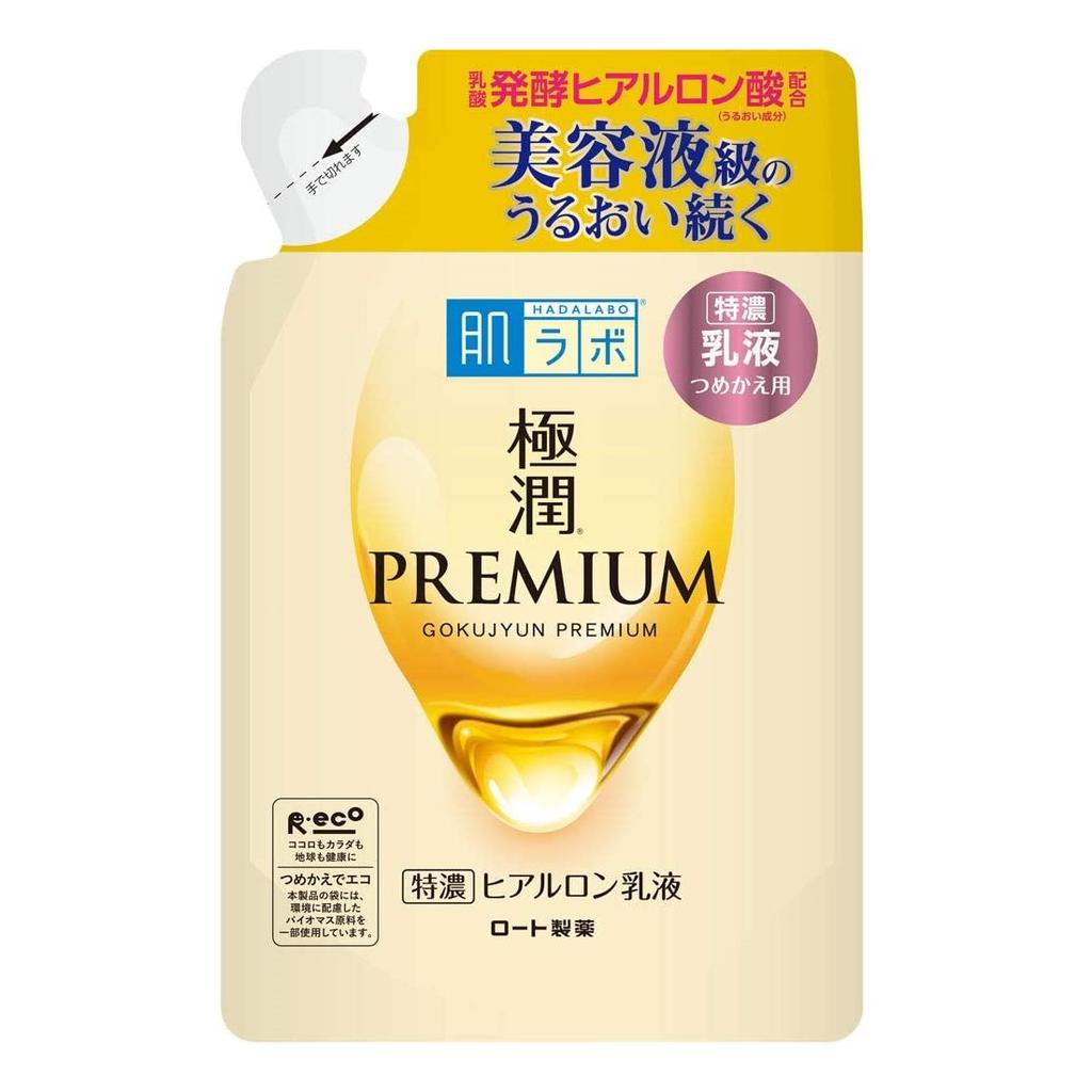 HADA LABO Gokujyun Premium Hydrating Emulsion глубоко увлажняющая эмульсия - Сменный блок, 140 мл
