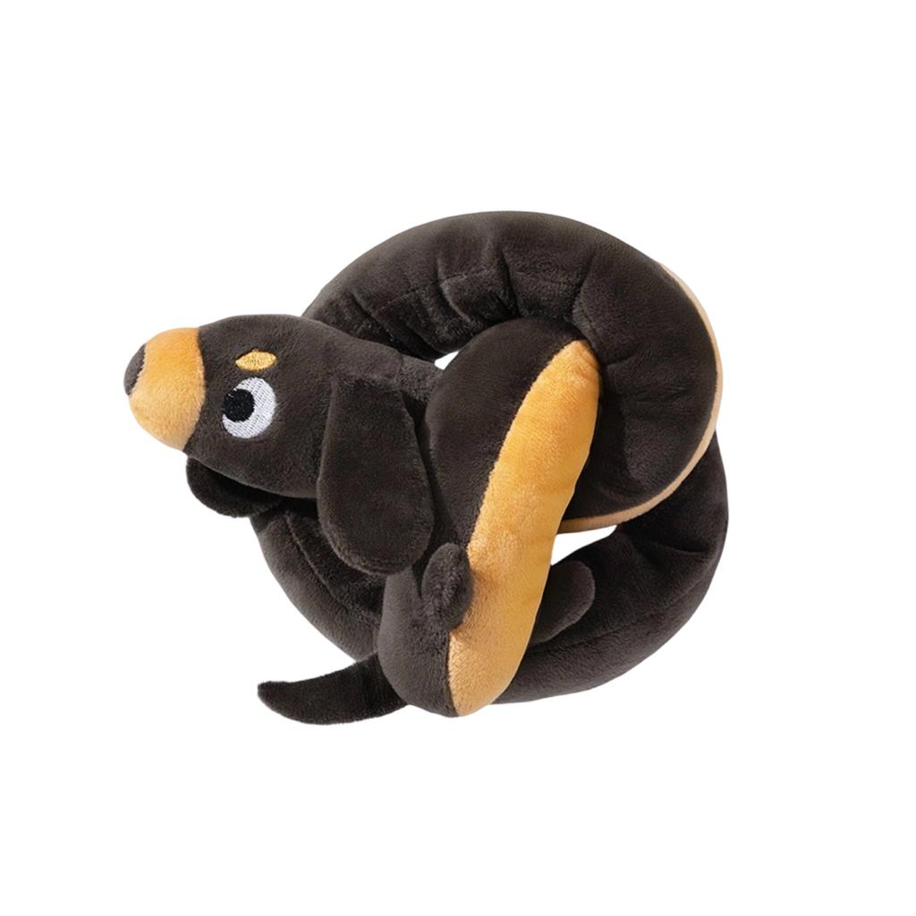 Пищащая игрушка для собаки - Плюшевая жевательная игрушка для длинношерстной таксы с шуршалкой и пищалкой, Веселая интерактивная игра для собак от маленьких до средних пород