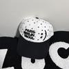 Улыбающееся лицо Горошек Звезда Буквы Бейсболка Женская Углубленная Большой Окружности Головы Повседневная Универсальная Бейсболка Мужская Тренд