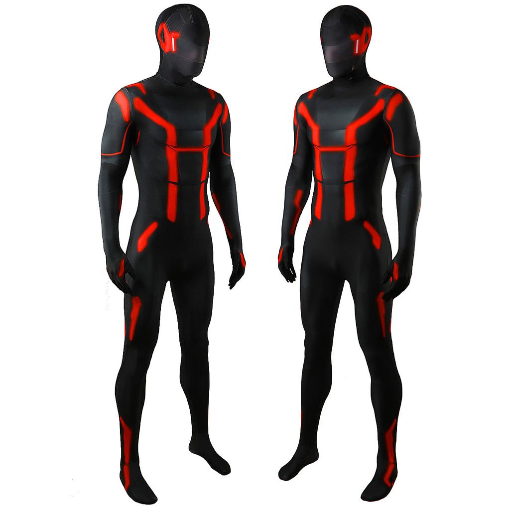 New Tron Ares Kids Cosplay Costume Movie Superhero Cosplay Tron Ares Jumpsuit Party Costumes for adult childre