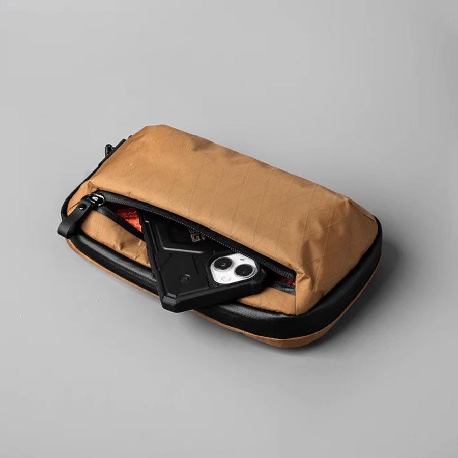 Multifunctional Zipper Satchel Tooling Waterproof Rhombus Breast Bag Functional Single Shoulder Oblique Span Bag Commuter Single Shoulder