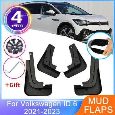4 шт. брызговики для Volkswagen VW ID.6 2022 2023, передние и задние брызговики, брызговики, защита колес автомобиля