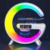Multifunction RGB Light Bluetooth Speaker Alarm Clock 15W Wireless Charger Stand Pad For iPhone Samsung Fast Charging Station