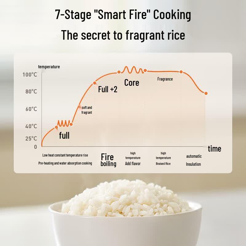 Joyoung 3L Smart Micro-Pressure Stainless Steel Rice Cooker CN plug (adapter included)