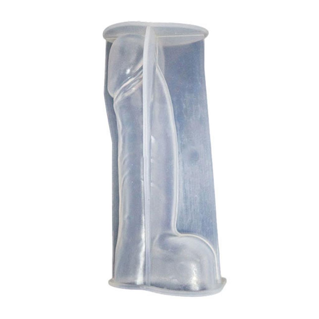 Men Penis Silicone Mold Reusable for Scented Candles Resin Crafting Supplies Adult Party Favors Transparent