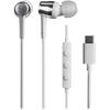 Наушники Audio-Technica ATH-CKD30C WH, Проводные Type C, USB Type-C, Длина кабеля 1,2 м, Маленькие, Легкие...