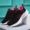 Women's Summer 2024 Fashion Sports Shoes Comfortable Lace Up Casual Thick Sole Mesh Running Shoes Zapatillas De Deporte
