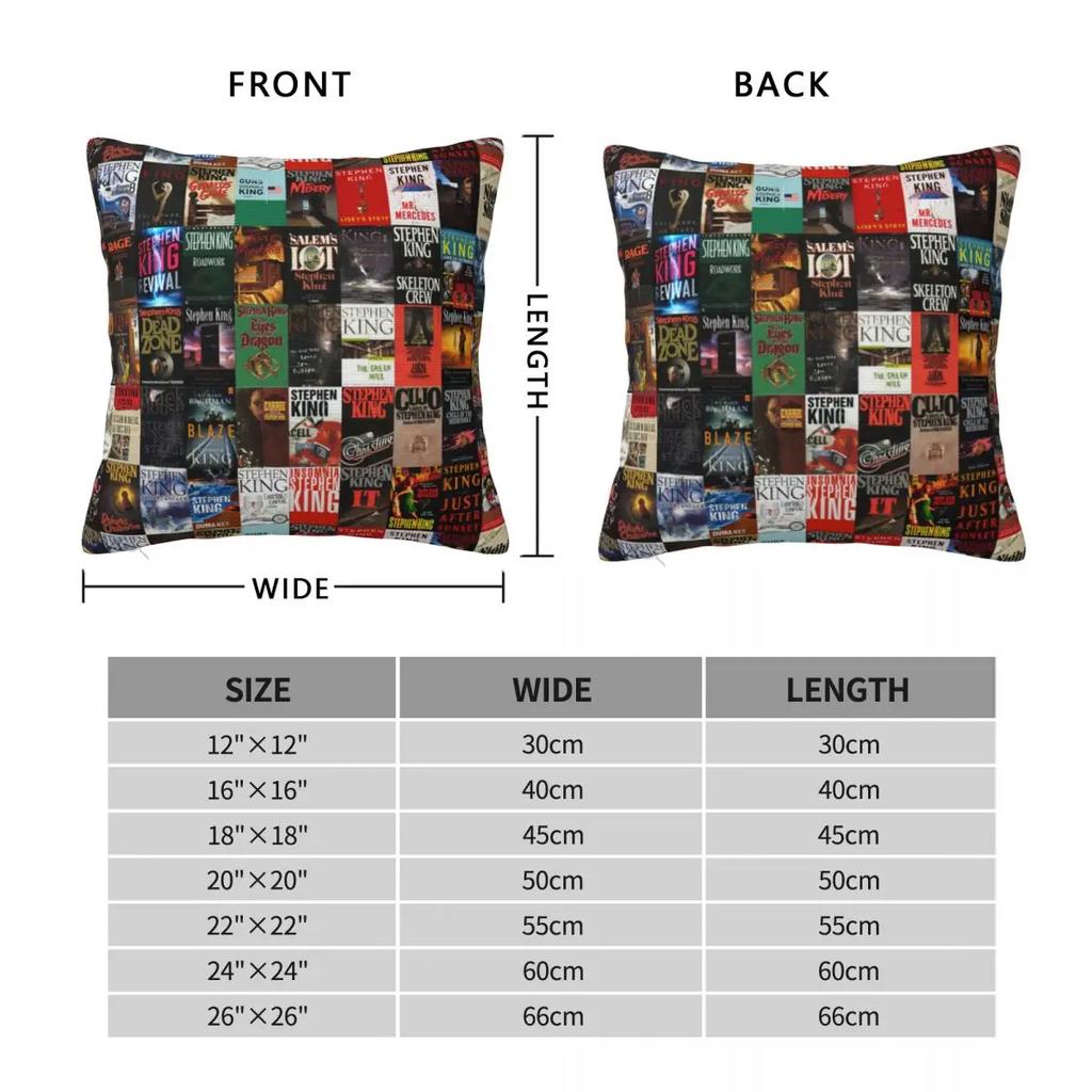 S-Стивен Кинг Книги Наволочка Подушка Писатель Чехол для подушки Дизайн Наволочка Винтажные наволочки для дивана Домашний декор
