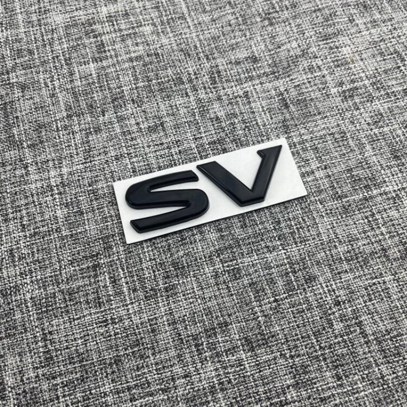 SV logo is suitable for car modification new metal SR decorative car sticker leaf board side sticker trunk sticker.