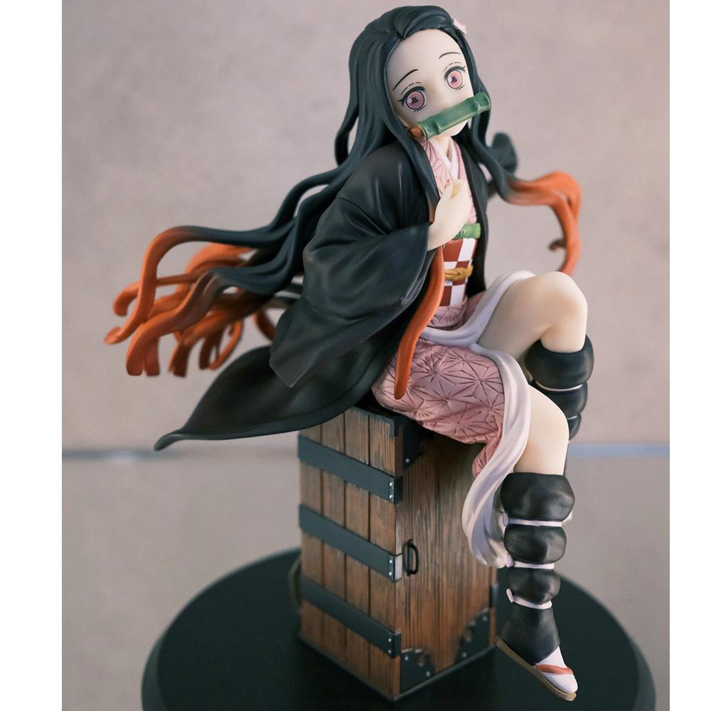 15см Камадо Незуко Клинок Рассекающий Демонов Kimetsu No Yaiba Фигурка Аниме Настольный Гольф Модель Игрушка Подарок Коллекция Украшения Произведение Искусства ПВХ