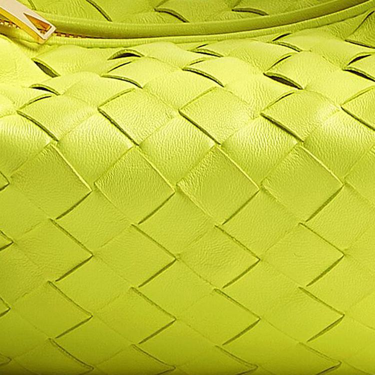 Bottega Veneta Мини-сумка Jodie Кислотный Киви/Золотой Женская С верхней ручкой Зеленый 651876-VCPP5-7302
