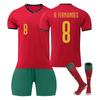 2425 Portugal Home Football Jerseys Shorts And Socks Set New Season Shorts And Socks Adult And Children Size Set