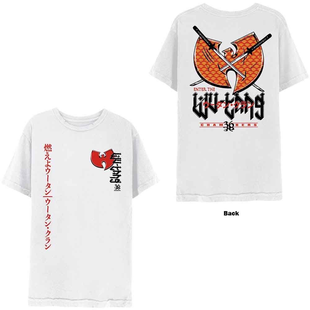 Wu-Tang Clan Swords Men T-Shirt White XL, 100% Cotton, Regular