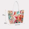 Boho Watercolor Floral Tote Bag Stylish Daily Use Casual Shoulder Bag