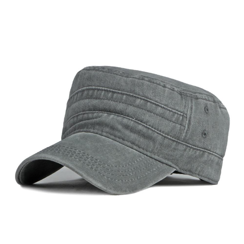 Vintage Flat Top Hat Y2k Peaked Cap Retro Visor Hat Outdoor