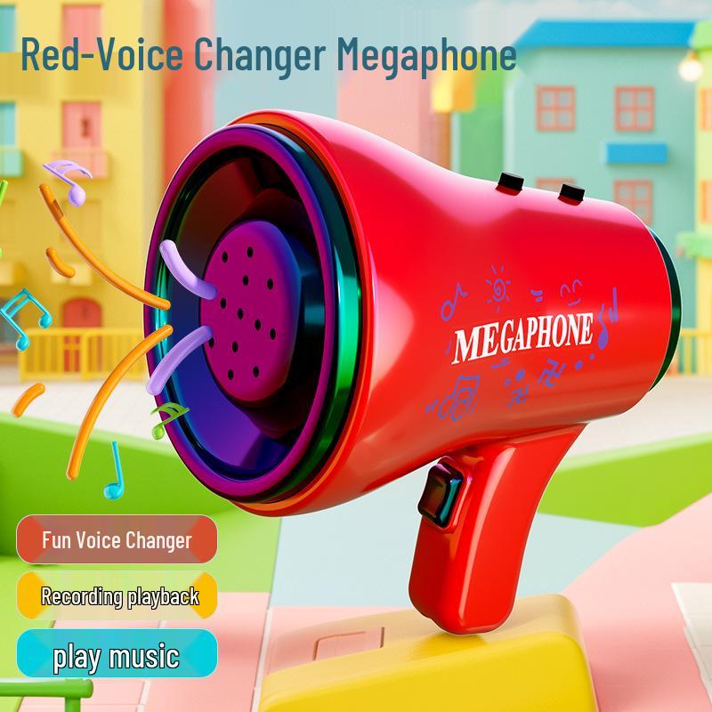 Игрушка-изменитель голоса птицы TikTok: Ручной мегафон с динамиком для детских розыгрышей