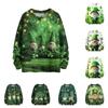 Улица. Свитшоты ко Дню Святого Патрика для детей, вязаные свитера для мальчиков и девочек, симпатичные рубашки, осенние свитера с круглым вырезом