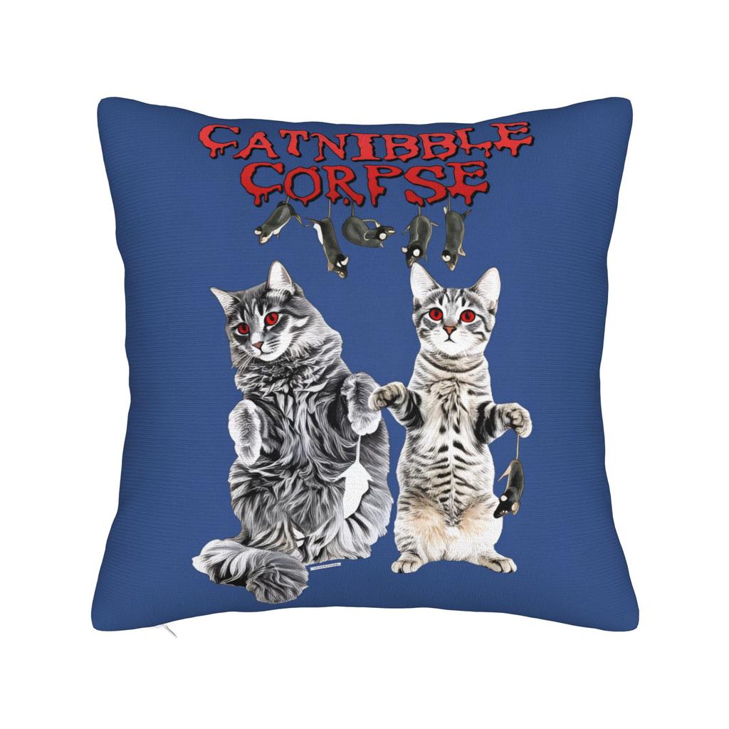 Pillow Case Death Metal Band Cannibal Corpse Soft  Pillow Cover For Sofa Home Decoration Retro Trendy Pillowcases